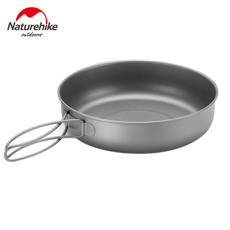 Naturehike Titan Pfanne Schüssel Platte mit Klapp Griff Ultra-licht draussen Camping Picknick Geschirr Geschirr