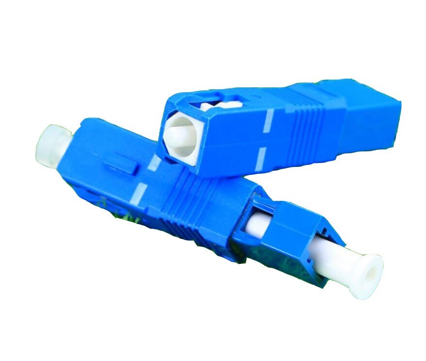 5 uds LC mujer SC hombre adaptador de fibra óptica monomodo LC-SC simplex fibra óptica conector adaptador