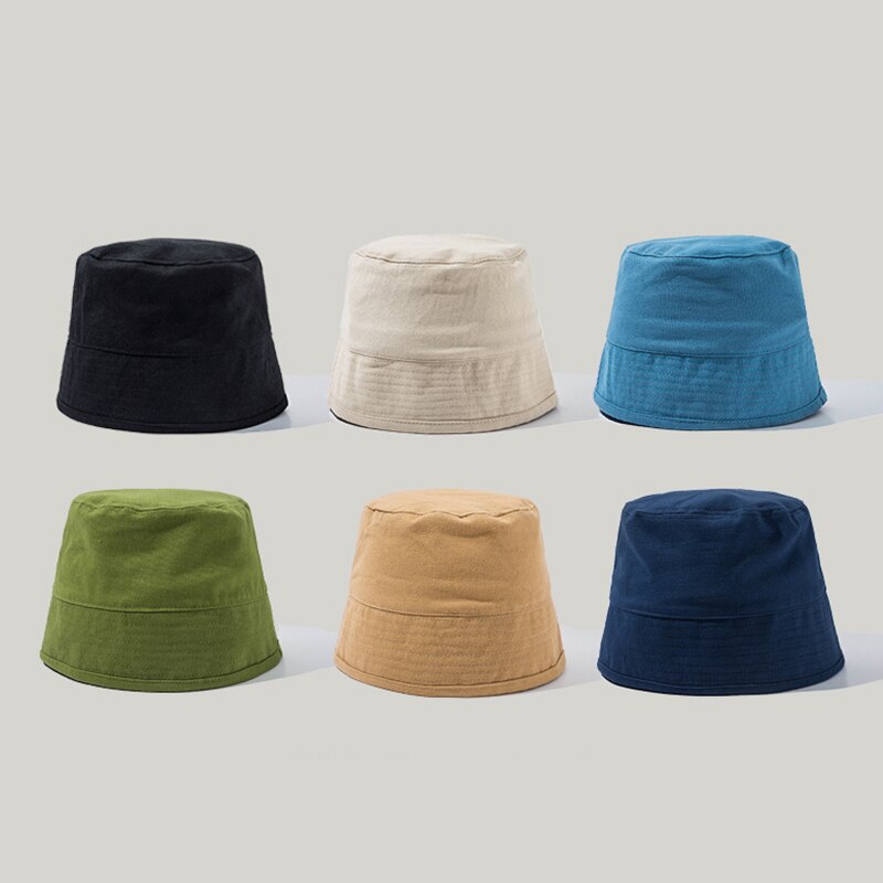 Coton lin femmes fille plaine seau chapeau blanc femme Panama printemps crème solaire casquette de pêche pêcheur bassin chapeau
