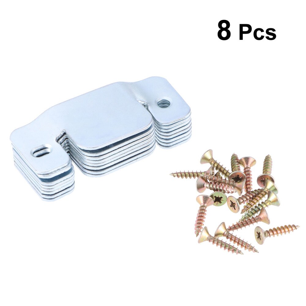 8pcs Universal Sectional Sofa Interlocking Furniture Connector with 16pcs Screws