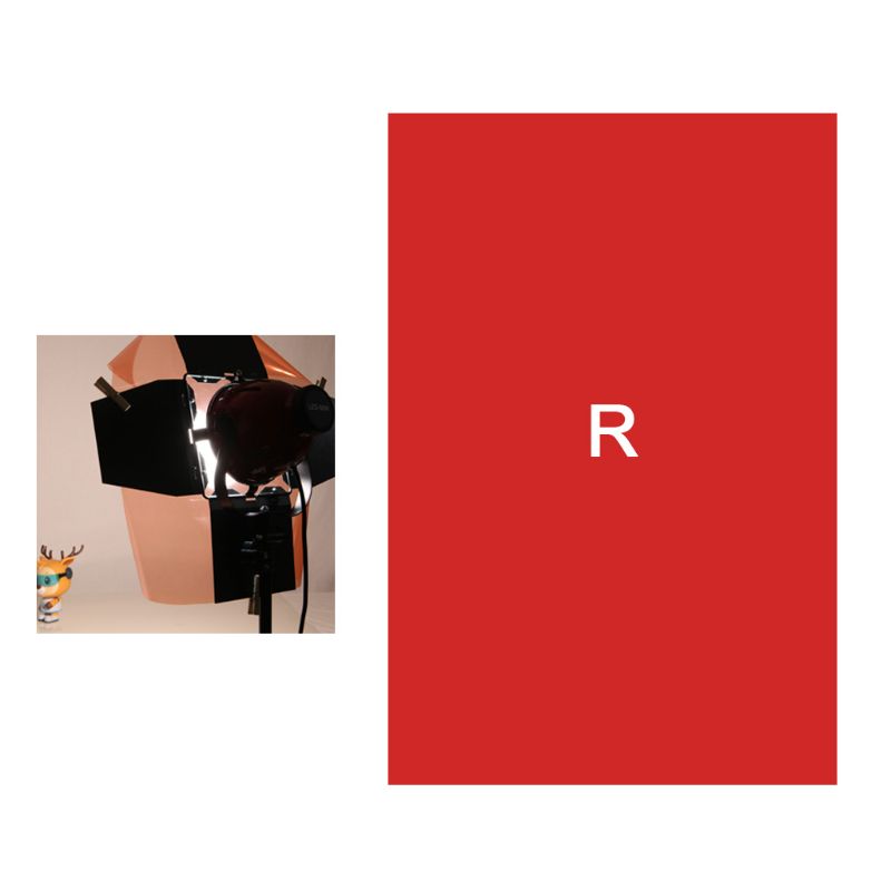 Filtro de papel fotográfico de geles de Color para iluminación de escenario, cabeza roja, luz estroboscópica, linterna de estudio de madera: R