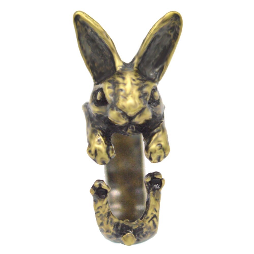 Ajustable QIAMNI Vintage Hippie Chic conejo hecho a mano conejo Animal nudillos anillos para las mujeres dije para chicas de joyería de