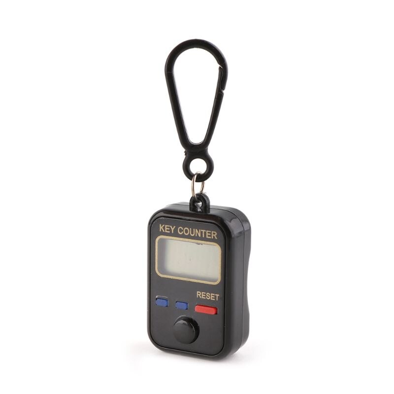 LCD Digit Electronic Tally Counter 0-99999 Keychain Finger Counter For Sewing Knitting Weave Tool Y5LD