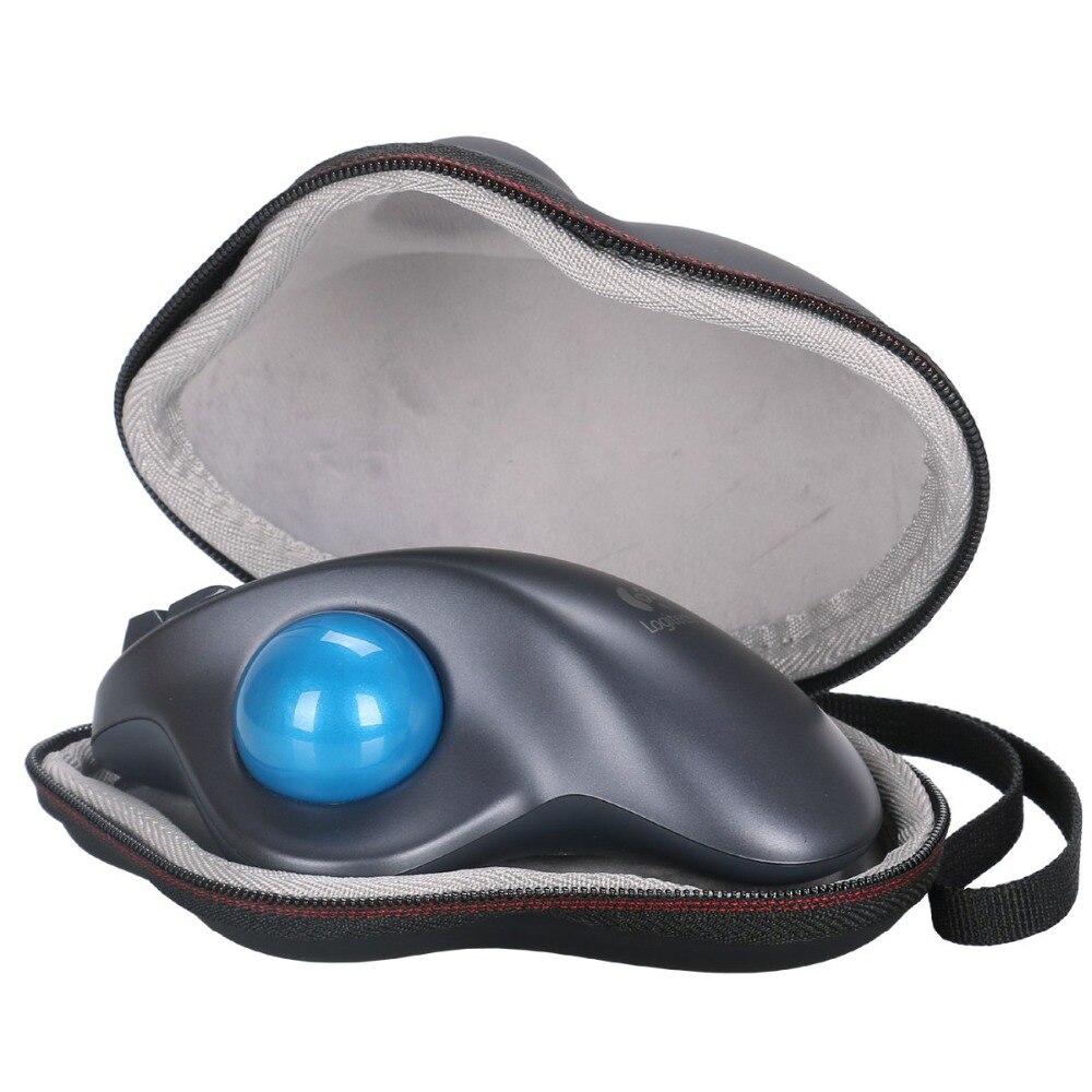 EVA Hard Case voor Logitech M570 Geavanceerde Draadloze Trackball & M570 Trackball Muis-Reizen Beschermende Opbergtas