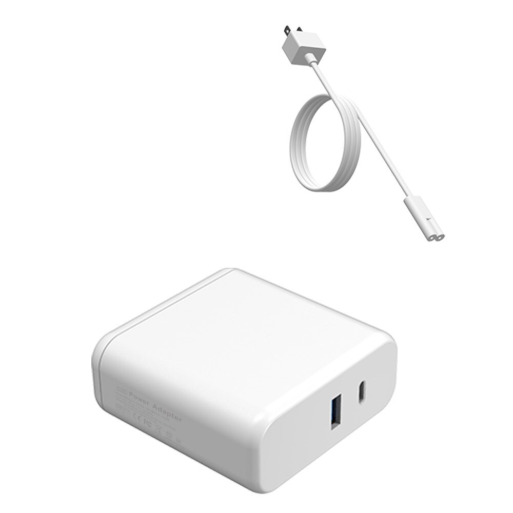 Type  c 73w strømadapter oplader til mac book air magsafe l-tip mac book pro før midt modeller: Hvid 1