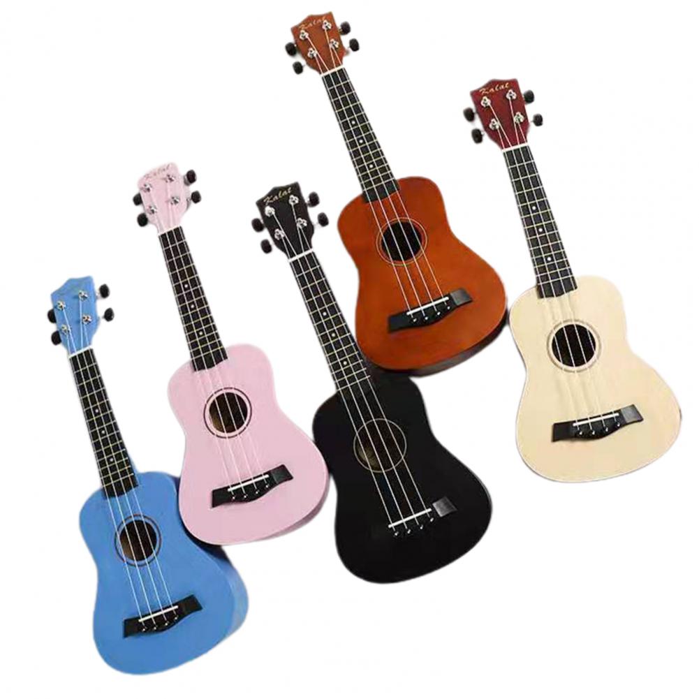 Ukelele de madera para principiantes, 4 cuerdas de aprendizaje Musical, colorido