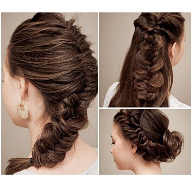 Espinha de Peixe trança Torção Curler Ondulado Trançado Trança Torção Trança de Cabelo Mágico Ferramenta Acessórios Para o Cabelo DIY Ferramenta de Modelagem Menina Presente TSLM1