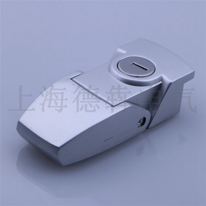 Cabinet Black Coated Metal Hasp Latch with Lock cylinder DK604 Security Toggle Lock With Keys power cabinet electrical box