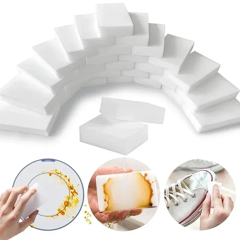 Outils de nettoyage ménager 2-20 pièces éponge magique blanche nettoyant Nano mélamine éponge de nettoyage pour le lavage de la vaisselle cuisine salle de bain
