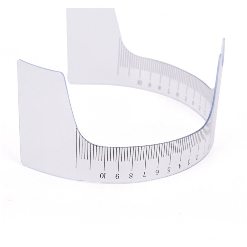 1PC wielokrotnego użytku pół brwi przewodnik linijka Microblading suwmiarka wzornik makijaż permanentny regulacja brwi oko brew narzędzie robić pomiaru