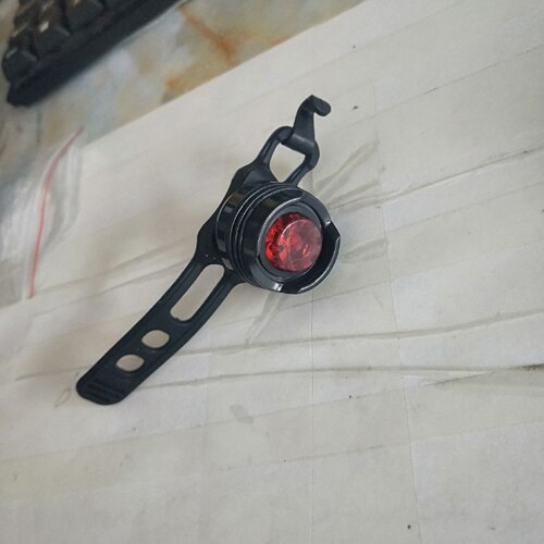 Bicycle Rear Light Aluminium Bicycle Super Bright LED Lights Front Rear Tail Helmet Flashing Lamp Waterproof Safety Warning Lamp: red 11X3X3