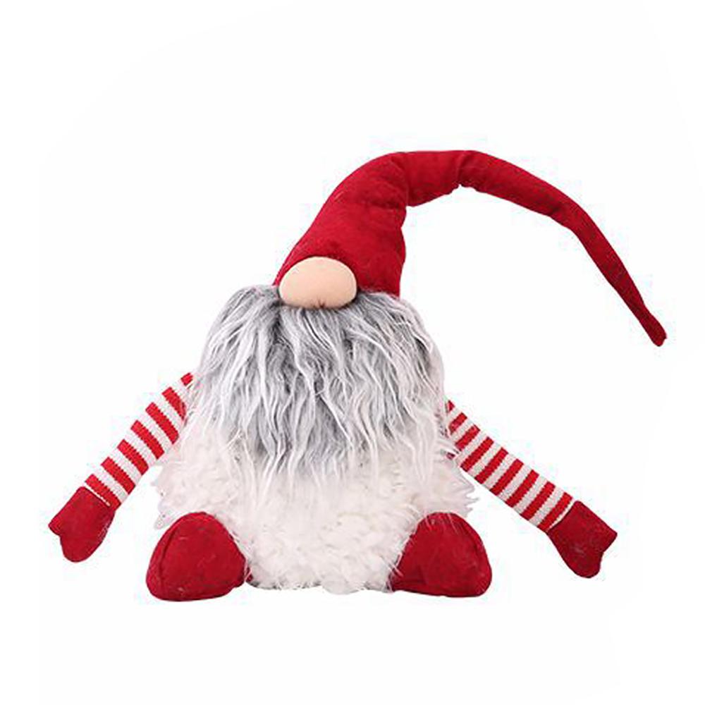 Rood Gestreept Doek zonder Gezicht Santa Claus-1
