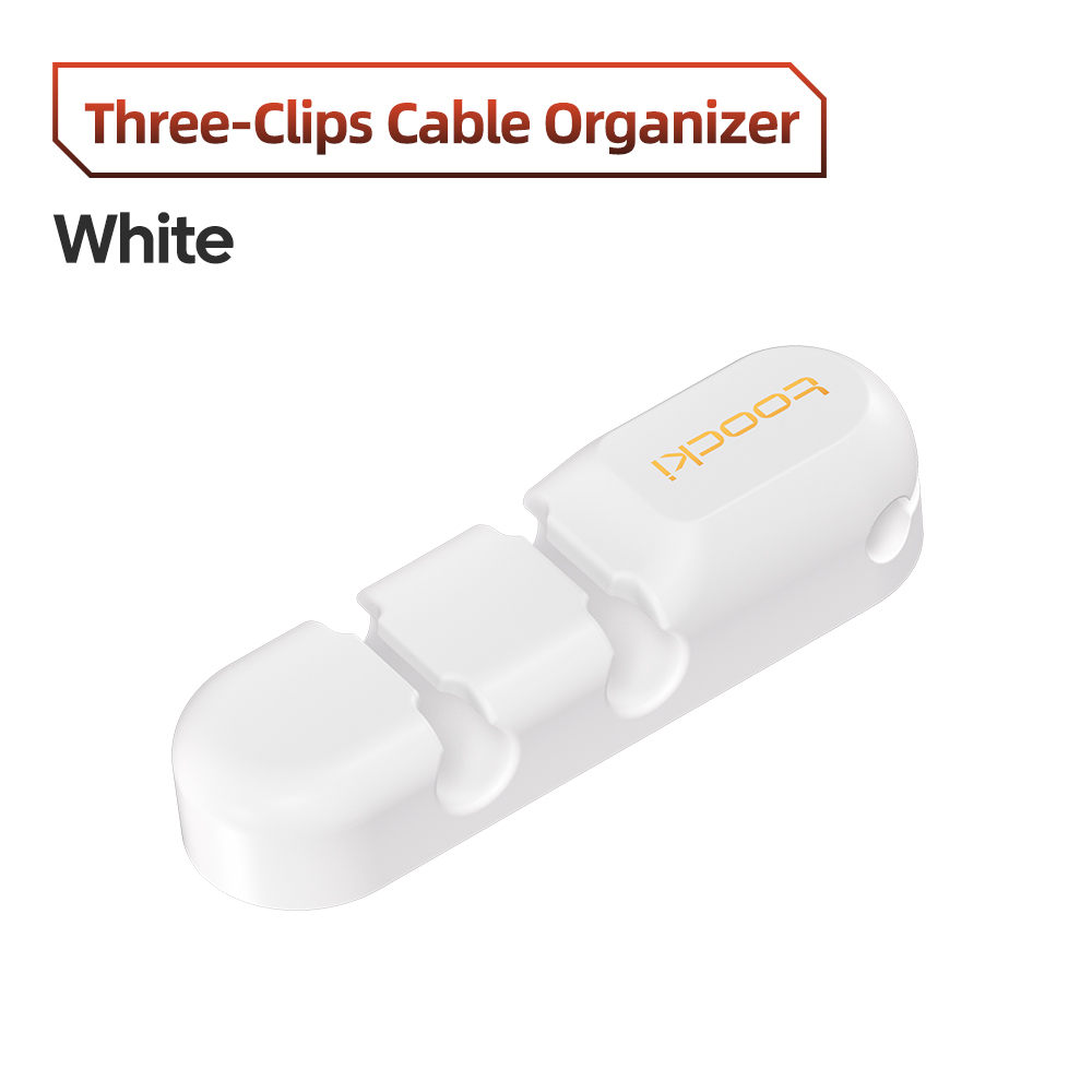 Toocki kabel organisator management loch halter usb desktop silikon wickler flexible kabel management clips für maus tastatur: Pink