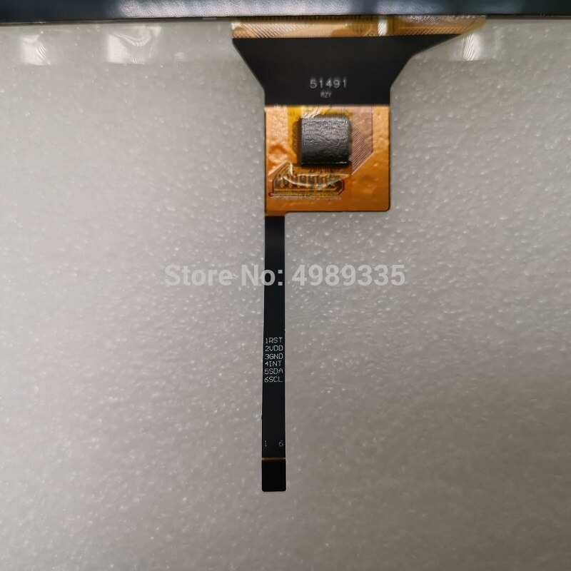 Capacitive touch screen 10.1 inch IIC 6P universal interface touch ratio 16:9 for 1280x720/1024X600/800X480 resolution