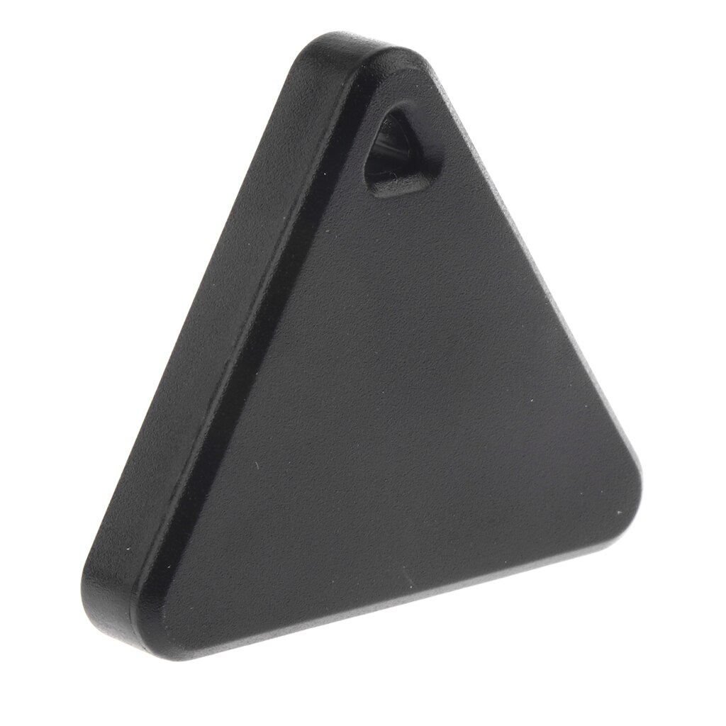 Sort smart nøgle finder anti-tabt mærke mini bluetooth kæledyr sporing alarm gps locator trekant