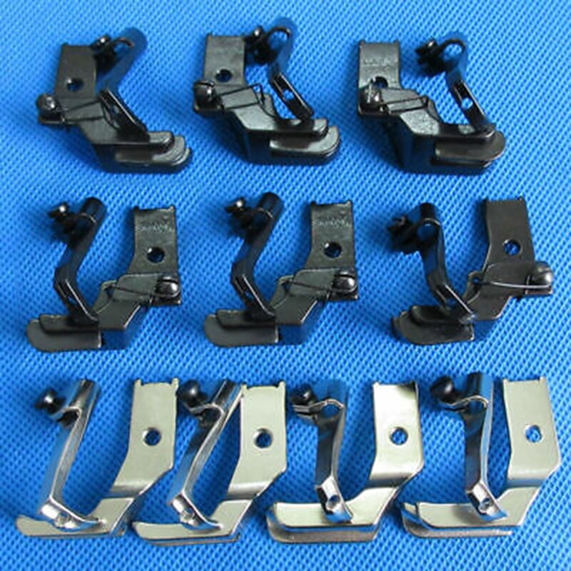 Durable Reliable 10pcs Piping Walking Foot with R & L Edges Guide for JUKI DNU-1541,241 LU-563 Walking Foot Sewing Machine Part