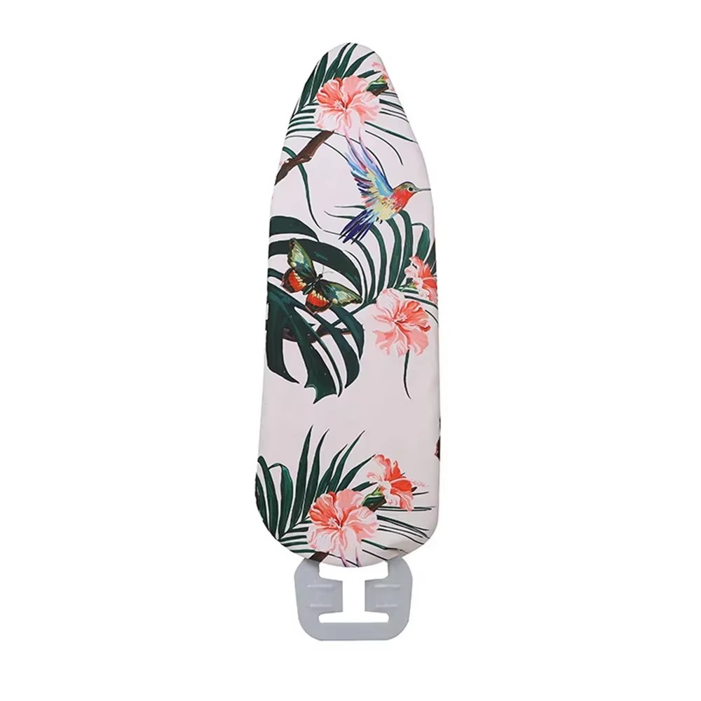 Funda de repuesto para tabla de planchar de lona con estampado de flores de flamenco, lavable, antideslizante, aislante térmico, Protector para mesa, 140x50 cm