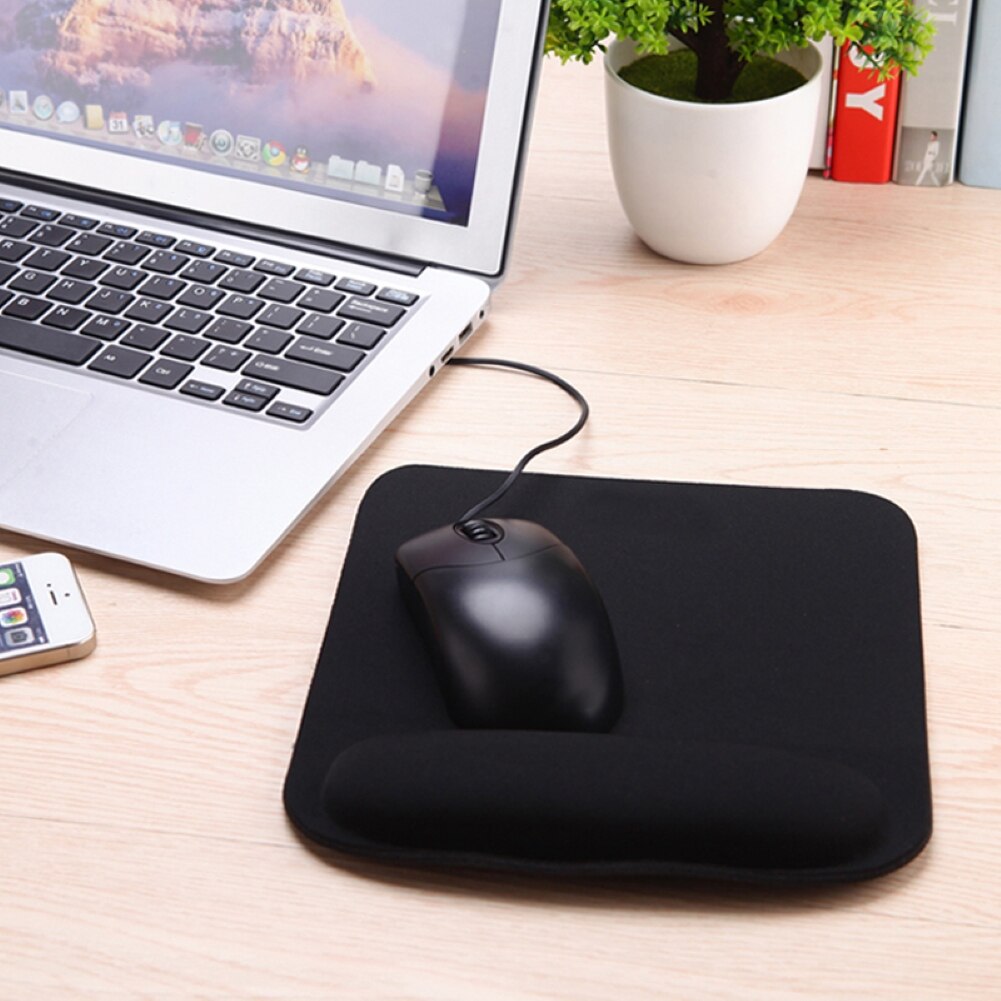 Anti-slip Soft Sponge Mat Gaming Mouse Pad Cushion with Wrist Rest PC Accessory Anti-slip Mouse Pad Sponge Cloth