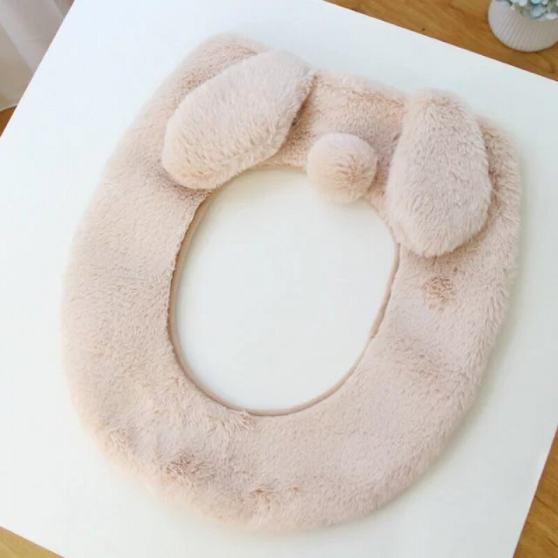 Totoro – housse de siège de toilette en peluche, ensemble de paillasson de salle de bain avec chat mon voisin: Style 3