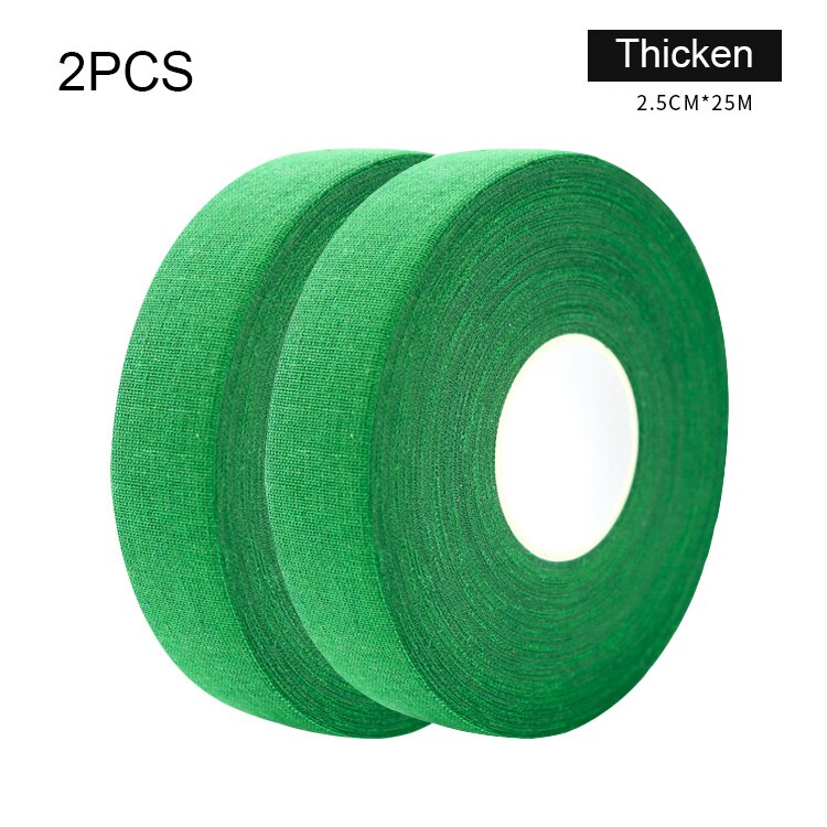 Professionale Addensare Hockey Su Ghiaccio Bastone Nastro di Sicurezza Calcio Pallavolo Basket Ginocchio Pad Antiscivolo Golf Nastro: green 2pcs