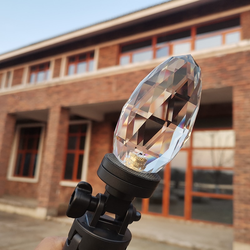 Kristallprismen Kamerafilter mit Ständer Glas Fotografie Regenbogen Heimdekoration Studio Fotozubehör