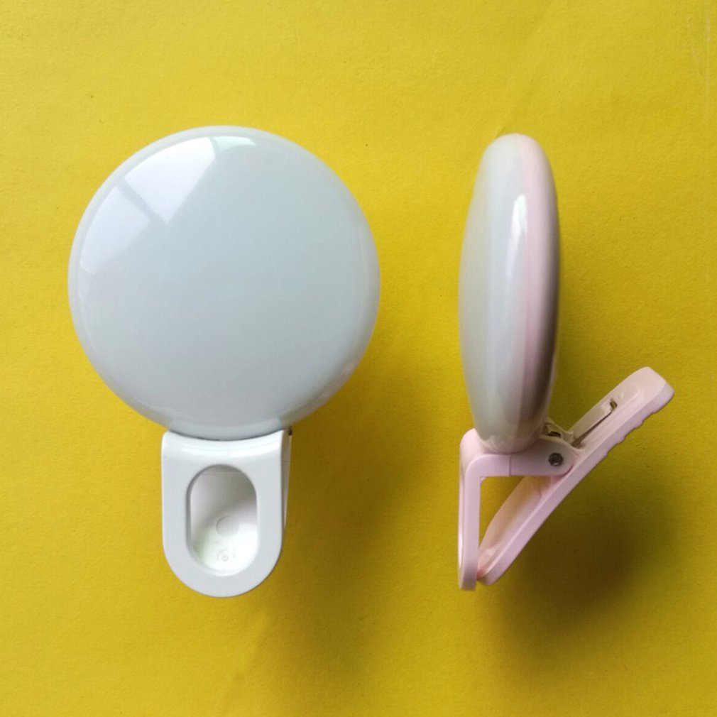 Tragbare Selfie Flash Led Kamera Clip-auf Handy Selfie Ring Licht Video Nacht Verbesserung Füllen Licht