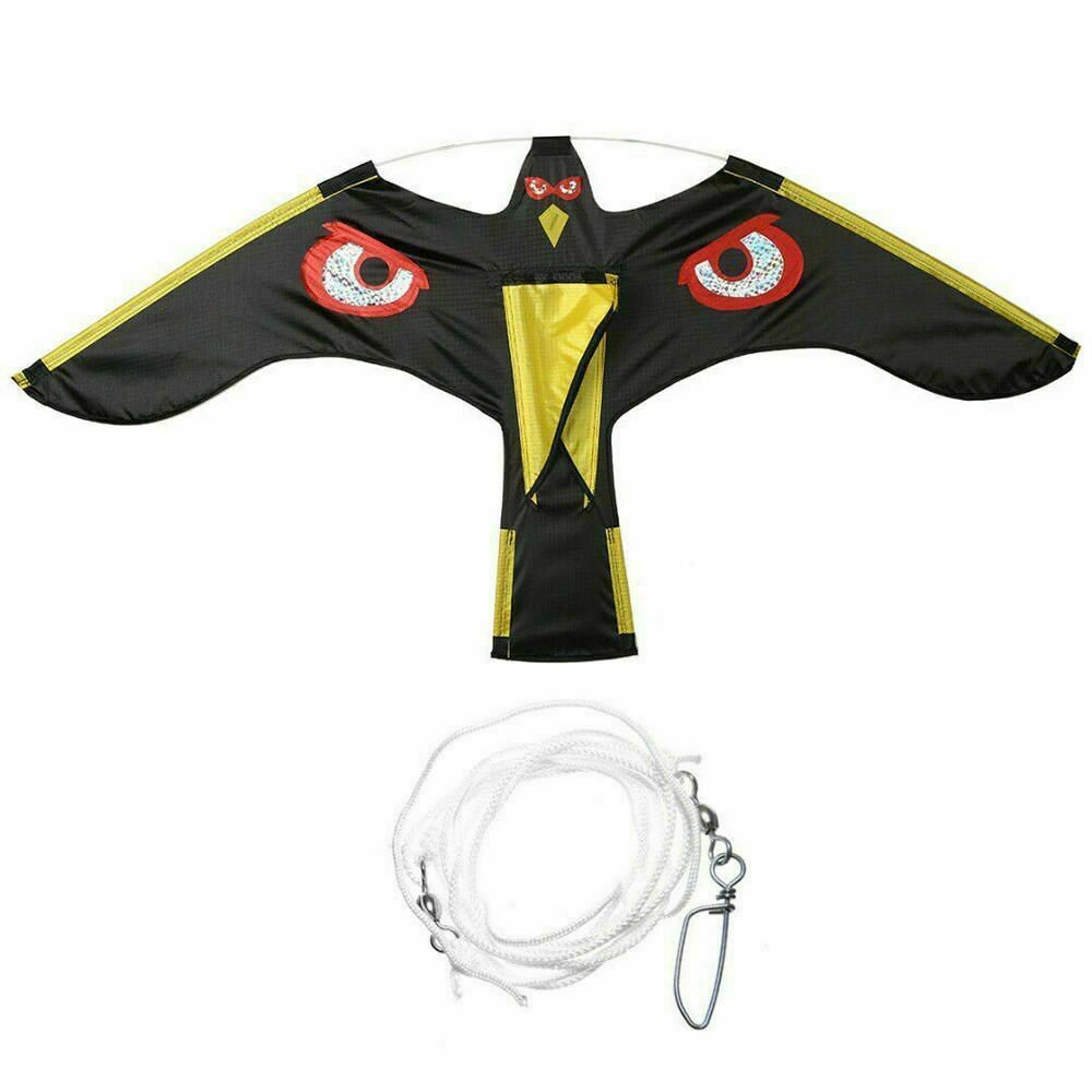 Emulation Flying Hawk Kite Bird Scarer Drive Bird Kite Bird Repellent for Garden Scarecrow Yard Bird Repeller: 140x70cm