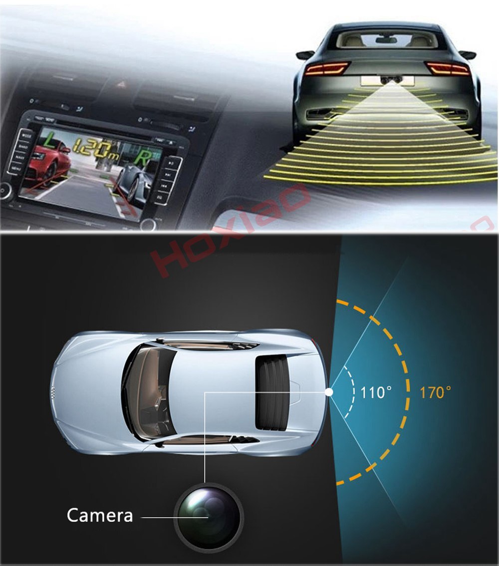 Auto Radar en Achteruitrijcamera multifunctionele Universele Achter Radar Sensor Vroege Waarschuwing Detector Auto Achteruitkijk Voertuig Camera