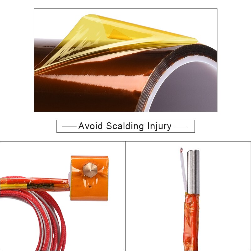 High Temperature Heat Resistant Tape Polyimide BGA Adhesive Insulation Tape 3D Printer Parts Control Board Protection Sticker