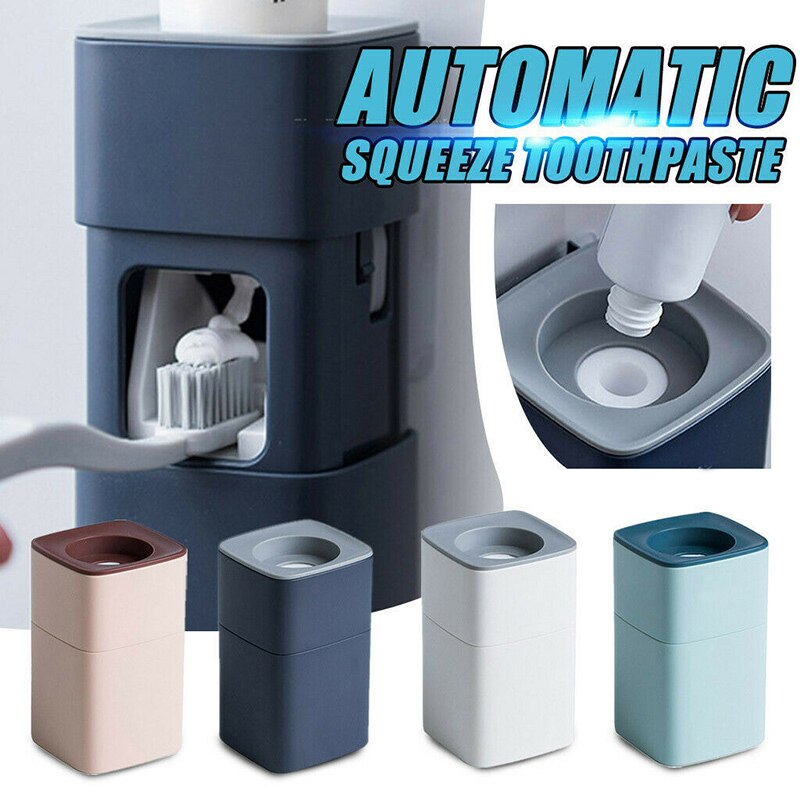 Newly Wall-Mounted No-Punch Automatic Toothpaste Dispenser No Trace Paste Toothpaste Frame Automatic Toothpaste Squeezer CLA88