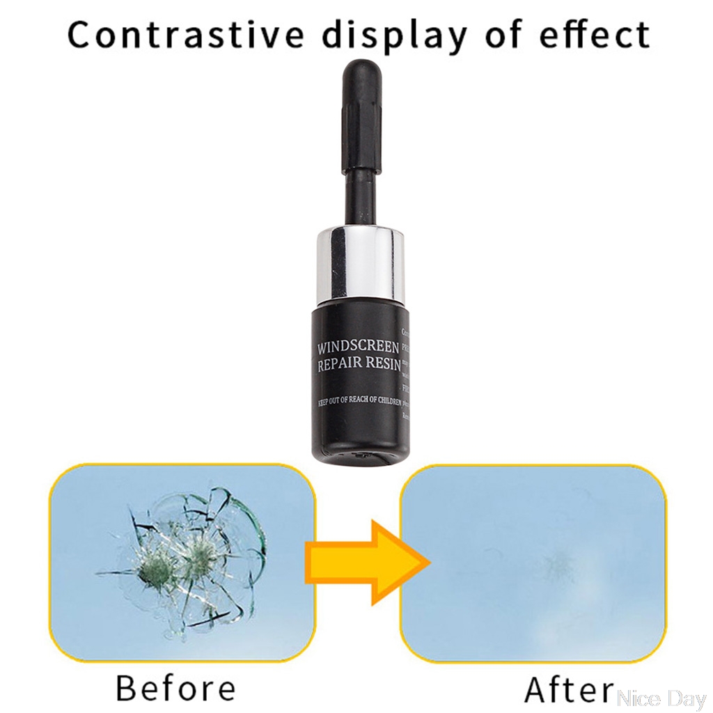 Advanced Automotive Glass Nano Repair Fluid Car Window Glass Crack Chip Repair Tool Kit Windshield