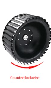 PP Centrifugal Wheel Fan Dia. 168mm Blower Fan Wheel Blades Anti-corrosion Plastic Blower Wheel Impeller Ventilation Fan Blades: CCW