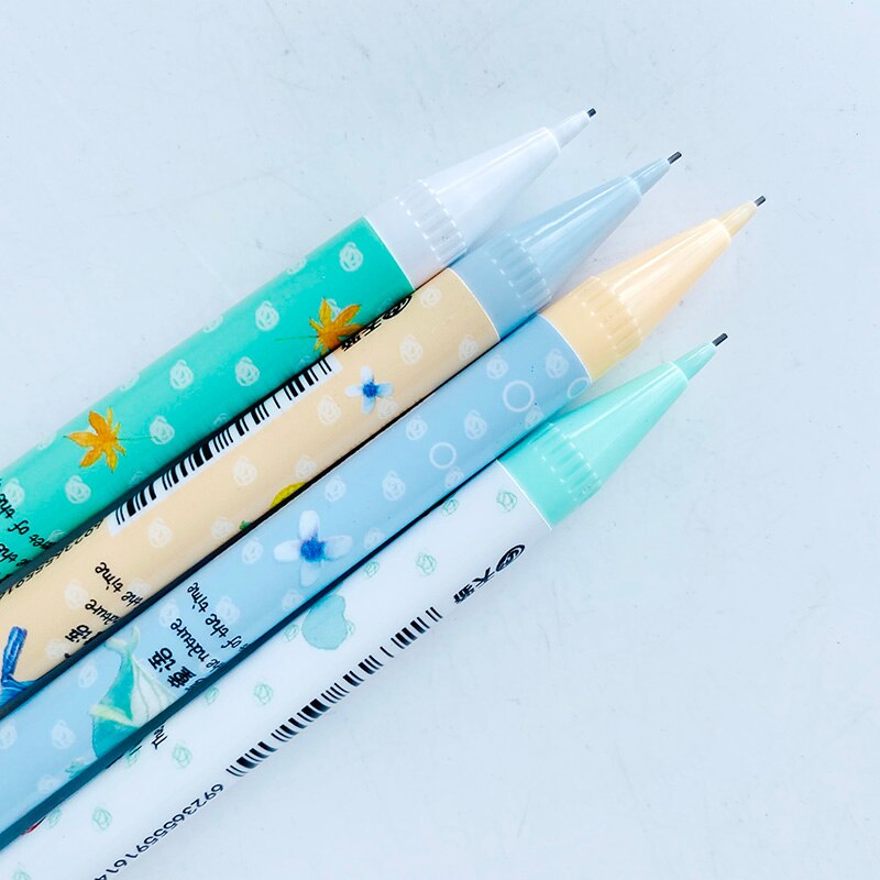 3PCS Cute Animal Series Duck Pig Monkey Dog Automatic Mechanical Pencil School Office Supply Student Stationery 0.5mm