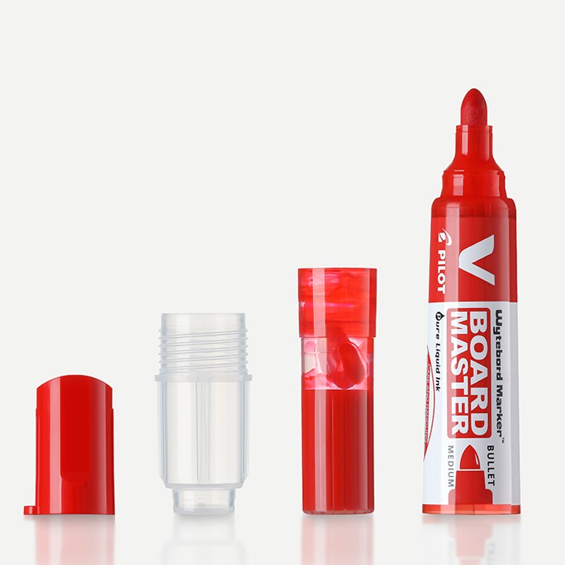 Japan PILOT Whiteboard Pen V Straight Liquid Multi-Capacity Ink Whiteboard Marker WBMAVBM Replaceable Core Office Supplie