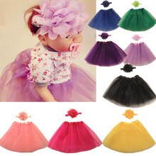 Brand Newborn Baby Girls Embroidery Tutu Skirt Flower Photography Props Photo