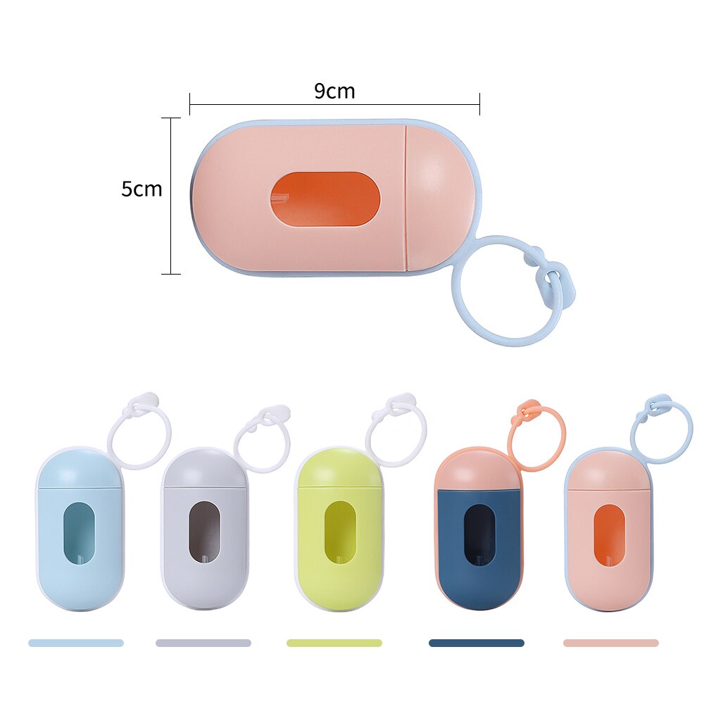 Bolsa de basura para recoger excrementos de perro, Set de bolsas para recoger basura, bolsa portátil para recoger excrementos, suministros para mascotas