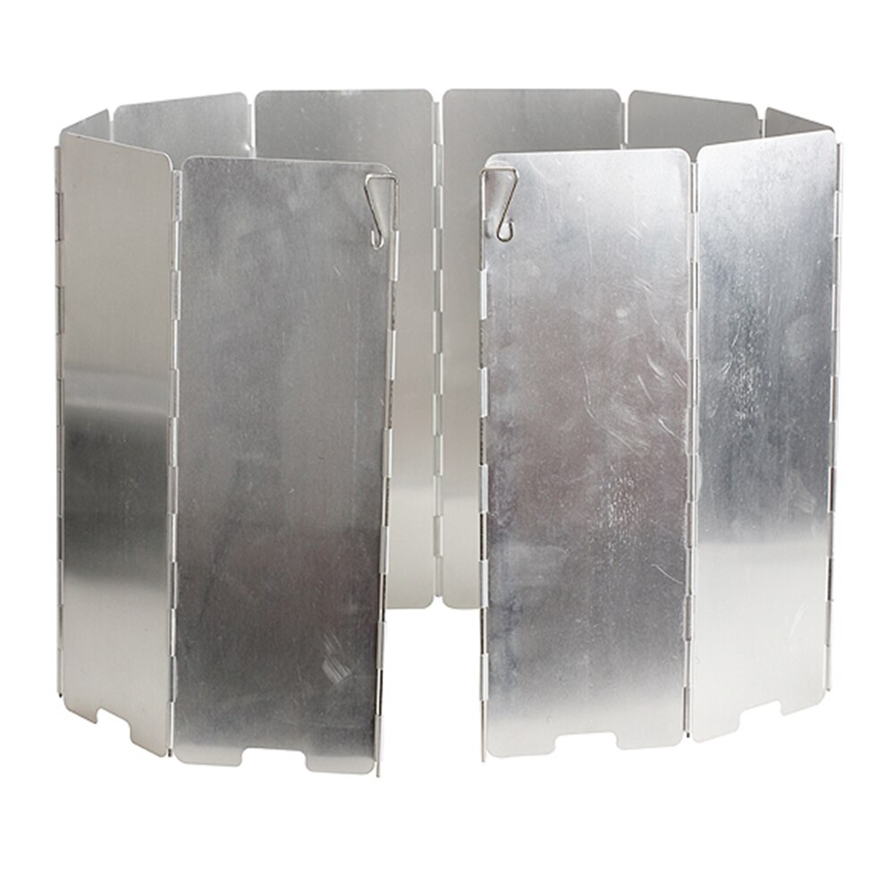 Draagbare Oven Wind Deflector Aluminium Opvouwbare Camping Gasfornuis Voorruit Platen Met Pin Opbergtas