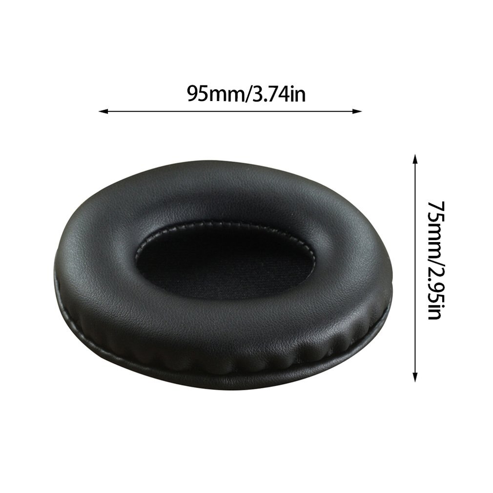 Oval Kopfhörer Ohr Kissen Headset Ohrenschützer Leder Kopfhörer Abdeckungen Ohrpolster Ohr Pads Ohr Tassen Ersatz Abdeckung Schwamm fallen