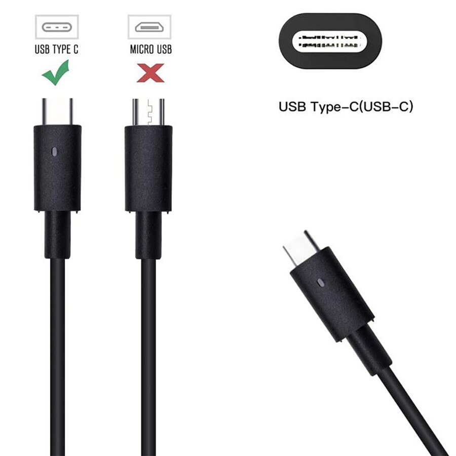 Usb -c 45w typ-c laddare adapter för dell xps 13 9365 9370 7390 9380, latitude 7389 7275, plats 8 pro 5855, 492- bbuu ,la45 nm 150