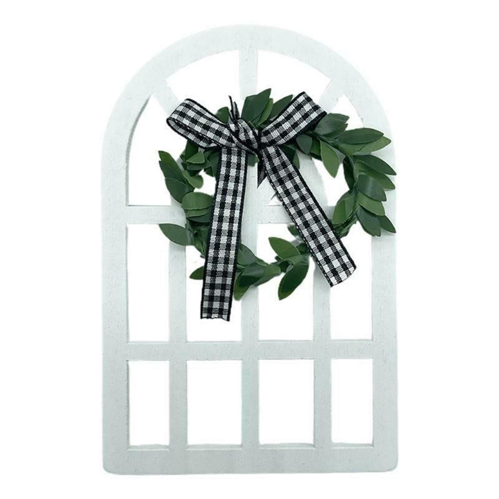 Multifunctional Home Living Room Decorations Retro Wall Display Wooden Frame Rustic Farmhouse Window Frame Ornaments