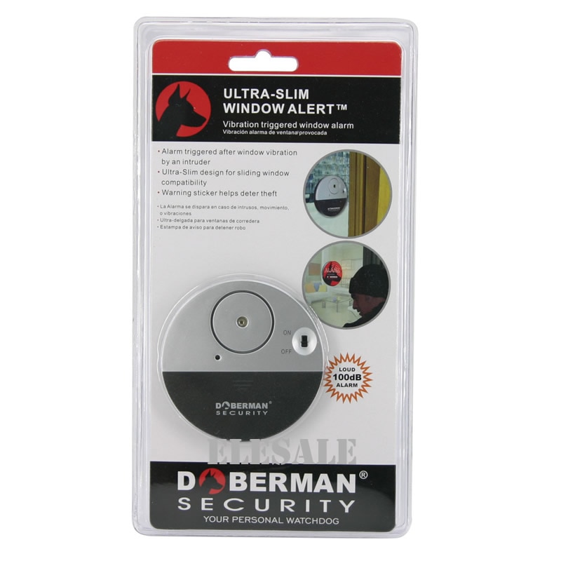 SE-0106 Ulrta-Slim Door Window Magnetic Sensor Alarm With Warning Sticker For Home House Apartment Store Office Security