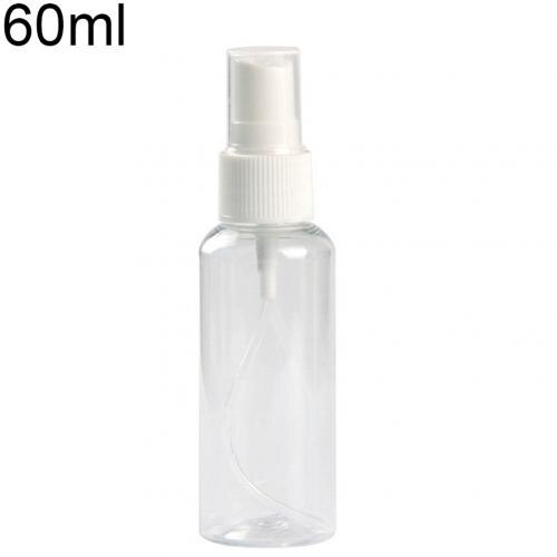 1Pc Travel Transparent Plastic Perfume Atomizer Small Mini Empty Spray Refillable Bottle Cosmetic Sample Containe: 60ml
