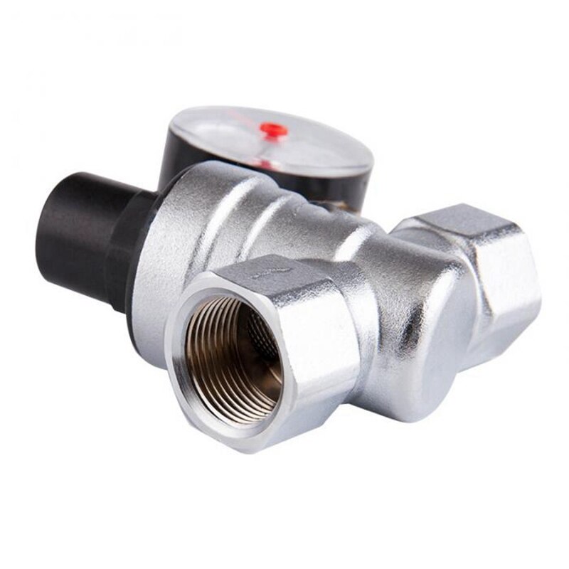 1/2 Inch Water Pressure Regulator with Gauge Pressure Maintaining Valve Tap Water Pressure Reducing Valve DN15