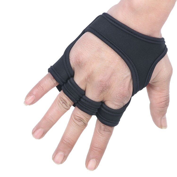Gym Workout Gloves, Half Finger Weight Lifting Gloves with Wrist Support and Palm Protect Suit for Dumbbell Fitness Training: Black TypeC / M