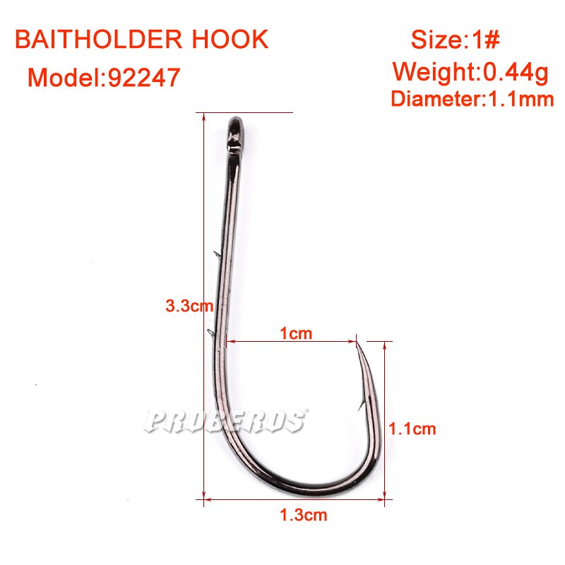 100pcs/lot Fishing Hooks 6-1# 1/0-6/0# Fish Hook Bait Holder Black Color Jig Big Barbed Hook Treble Hooks Fishing Tackle Pesca: 92247 1