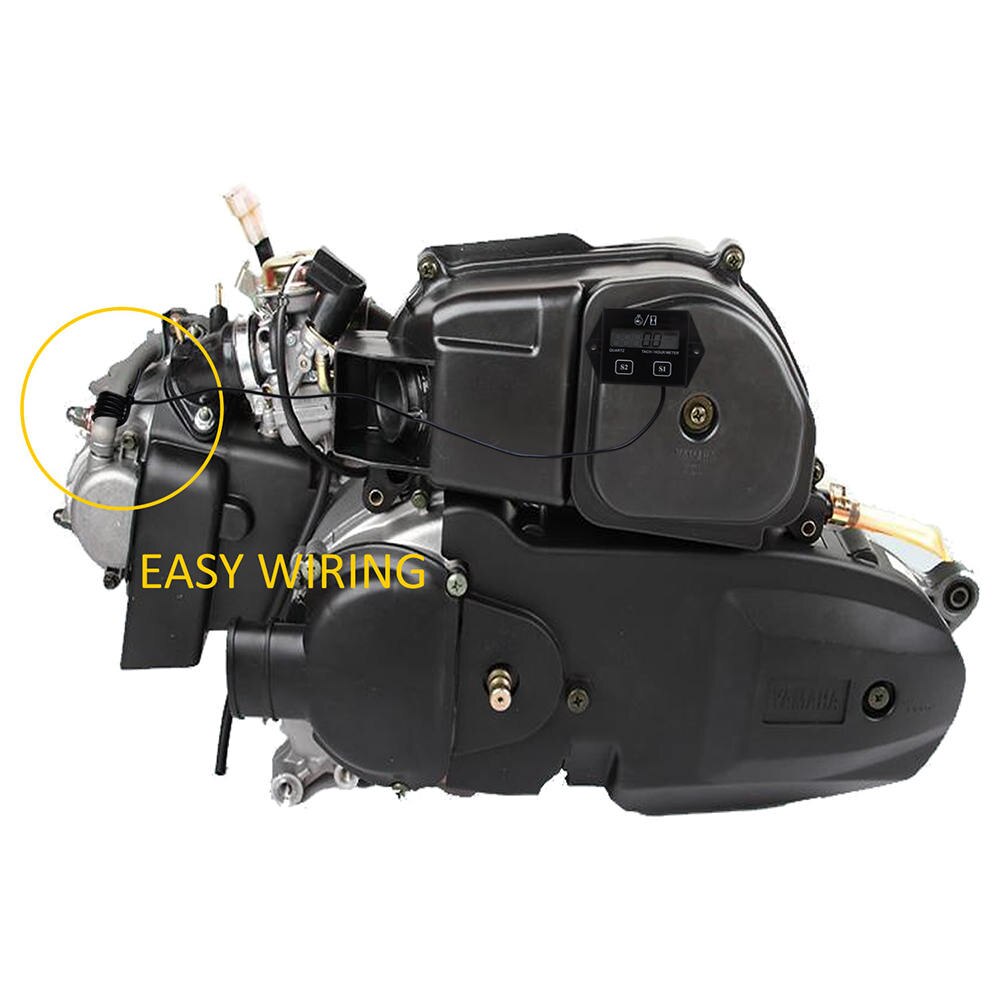 Universal LCD Display Hour Meter Motorcycle ATV Scooter Marine Boat Gauge Digital Display Speed Timer Without Battery