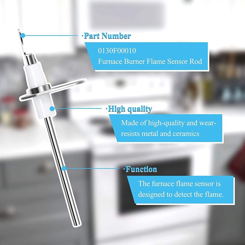 0130F00010 Fire Flame Stove Sensor Rod Bar Replacement Kit Fit for Goodman Janitrol Furnace