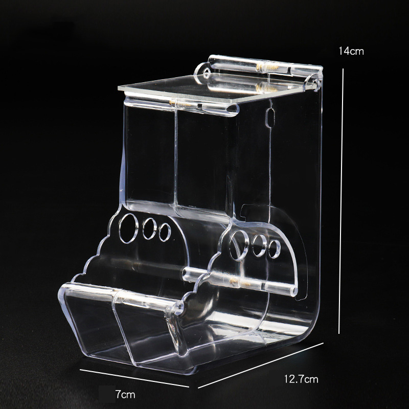 Automatic Guinea Pig Feeder Transparent Acrylic Hamster Hedgehog Feeder House Outdoor Hanging Hamster Cage Accessories Decor: 2