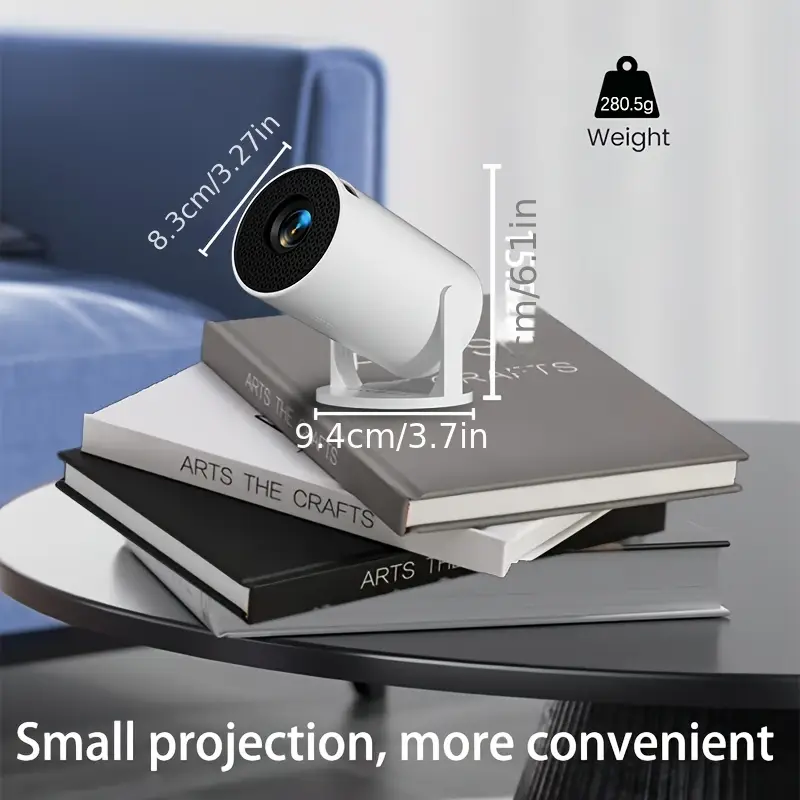 Proiettore intelligente ad alta definizione, compatto e portatile, compatibile con una varietà di dispositivi, adatto per uso home theater/ufficio