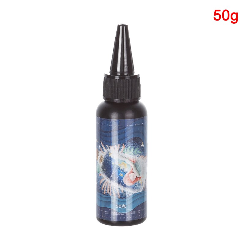 Colle en résine époxy, durcissant, Gel UV dur, lumière du soleil pour bricolage, fabrication de bijoux, revêtement de moulage C1: 50g